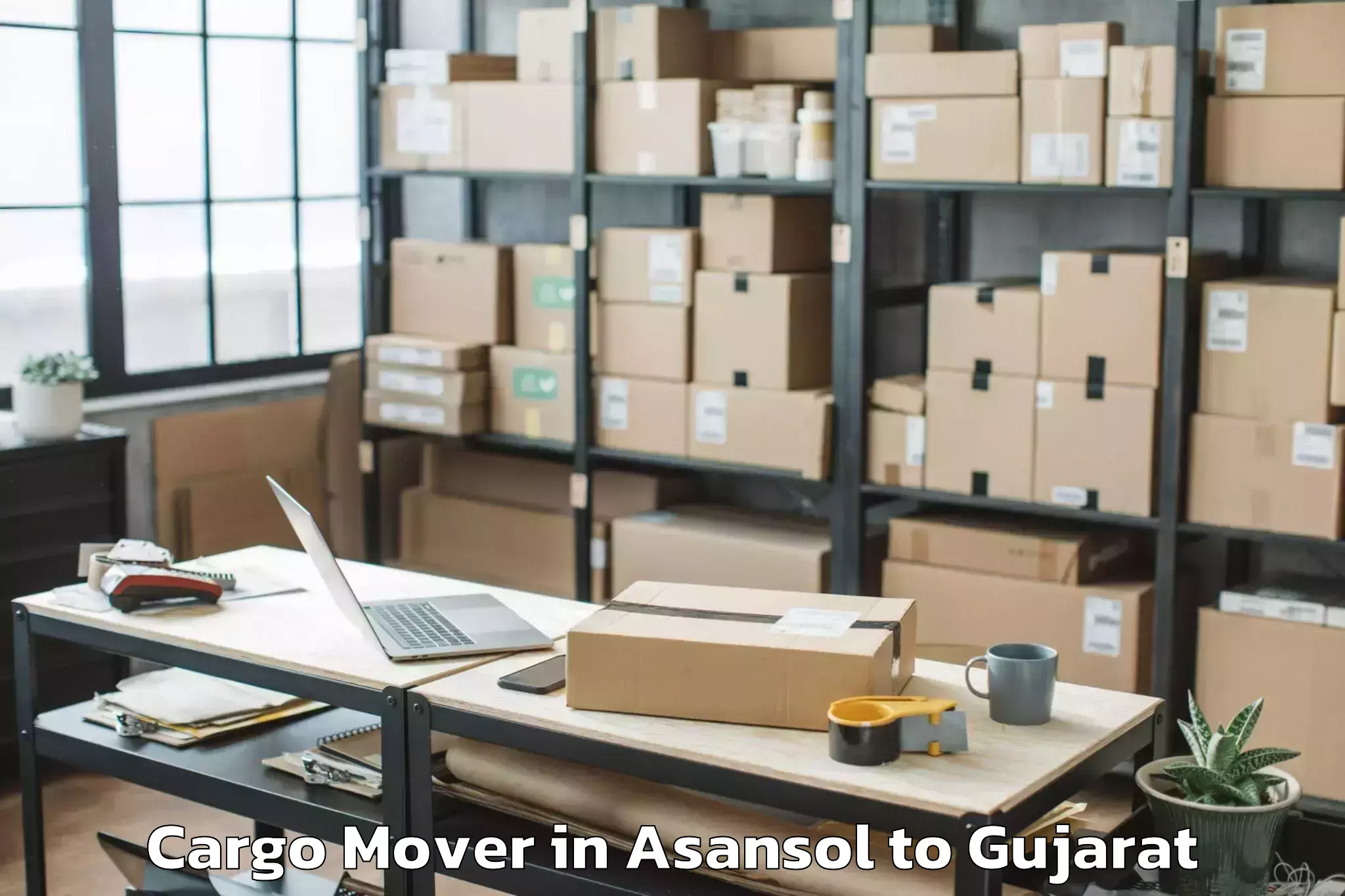 Reliable Asansol to Waghai Cargo Mover